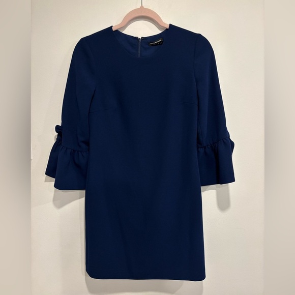 Club Monaco Navy Ruffle Dress - Picture 2 of 8